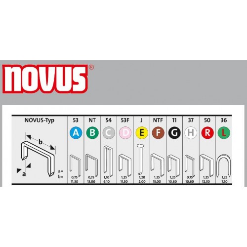Скоби тип C 4/23 NOVUS [1100 шт.] - фото 1