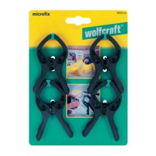 Пружинний затискач Wolfcraft - мікрофікс 30 мм [4 шт.]