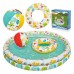 Дитячий басейн 3 в 1 122 x 20 см + КОЛЕСО + М'ЯЧ Bestway 51124