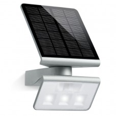 Сонячний світильник з датчиком руху та сутінків STEINEL Xsolar LS PIR 1.2, Вт 150 лм 3000K IP44 IK03 срібний / пластик