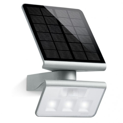 Сонячний світильник з датчиком руху та сутінків STEINEL Xsolar LS PIR 1.2, Вт 150 лм 3000K IP44 IK03 срібний / пластик