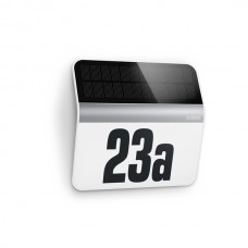 Сонячний числовий світильник із сутінковим датчиком STEINEL Xsolar LH-N 0.03,W 4000K IP44 IK03 нержавіюча сталь / пластик