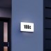 Фасадний світильник з датчиком сутінків та номером будинку LN1 N LED 4.5W 3000K 440lm IP54 230V