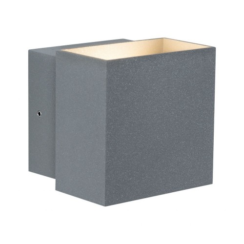 Світлодіодний фасадний світильник CYBO 2x3.5W 2700K 355lm IP65 100x100mm 230V сірий / алюміній