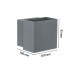 Світлодіодний фасадний світильник CYBO 2x3.5W 2700K 355lm IP65 100x100mm 230V сірий / алюміній - фото 7