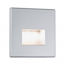Світильник для сходів EDGE LED квадратний 1x1.2W 50lm 2700K 230V матовий хром / пластик