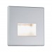 Світильник для сходів EDGE LED квадратний 1x1.2W 50lm 2700K 230V матовий хром / пластик