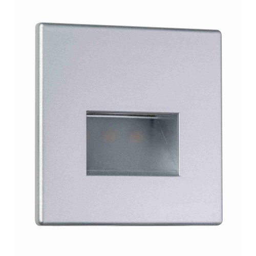 Світильник для сходів EDGE LED квадратний 1x1.2W 50lm 2700K 230V матовий хром / пластик фото 3