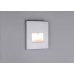 Світильник для сходів EDGE LED квадратний 1x1.2W 50lm 2700K 230V матовий хром / пластик