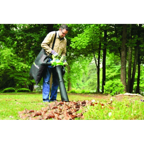 Повітродувка/пилосос 40 В Greenworks GD40BVIIK, комплект зарядних пристроїв 2x + 2 акумулятори 2 Аг фото 2