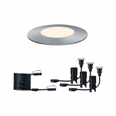 Комплект розширення підлогового світильника Plug & Shine FLOOR MINI 3x2.5W 3000K IP67 24V срібний