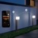 Садовий світильник з датчиком руху та сутінків STEINEL GL 80 SC iHF Bluetooth Mesh 9.1W 650lm 3000K IP44 IK03 230V антрацит / алюміній - фото 7