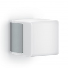 Фасадний світильник Steinel L 835 SC LED iHF Bluetooth Mesh Connect 9.1W 3000K 616lm IP44 IK03 230V срібний/пластиковий з датчиком руху та сутінків