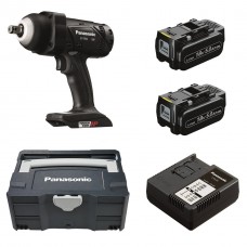 Ударний гайковерт 18V Panasonic EY7552 1/2 дюйма + систейнер + 2 акумулятори 5.0Ah + зарядний пристрій