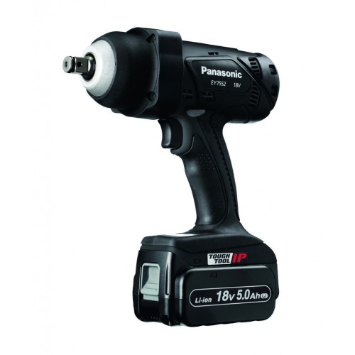 Ударний гайковерт 18V Panasonic EY7552 1/2 дюйма + систейнер + 2 акумулятори 5.0Ah + зарядний пристрій фото 2
