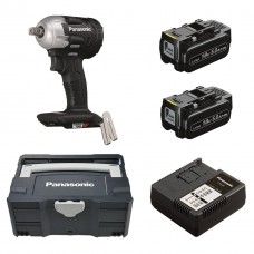 Ударний гайковерт 18V Panasonic EY75A8 1/2 дюйма + систейнер + 2 акумулятори 5.0Ah + зарядний пристрій