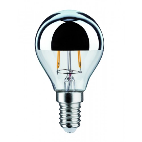 Світлодіодне джерело світла Дзеркало-крапля 2.6W 230V 220lm E14 2700K Срібний фото 1