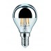 Світлодіодне джерело світла Дзеркало-крапля 4.8W 230V 400lm E14 2700K Сріблясте димування