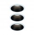 Світлодіодний вбудований світильник COLE COIN 3-STEP DIM 3x6W 470lm 2700K IP44 230V білий / матово-чорний