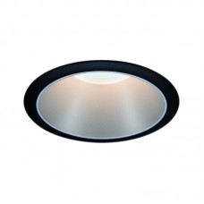 Світлодіодний вбудований світильник COLE COIN 3-STEP DIM 1x6W 470lm 2700K IP44 230V чорний/сріблясто-матовий