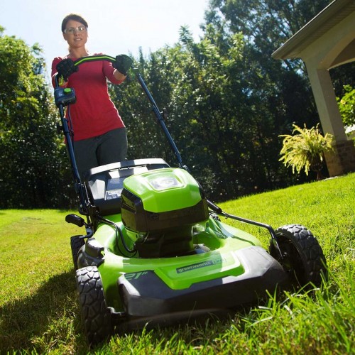 Бездротова газонокосарка 60 В 46 см Greenworks GD60LM46HP фото 1