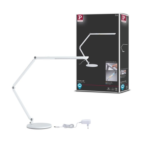 Настільна лампа FLEXBAR LED 9.5W DIM 700lm 3000/4000/6500K 230V біла / алюмінієва фото 9