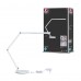 Настільна лампа FLEXBAR LED 9.5W DIM 700lm 3000/4000/6500K 230V біла / алюмінієва