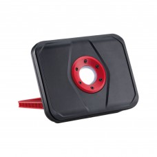 Світлодіодний робочий ліхтар, акумуляторний, DIM 5W USB, 440lm IP65 6500K DC5V, чорний/червоний, пластик