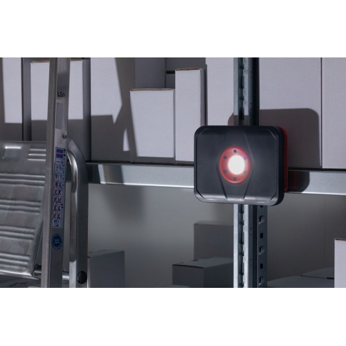 Світлодіодний робочий ліхтар, акумуляторний, DIM 5W USB, 440lm IP65 6500K DC5V, чорний/червоний, пластик фото 8