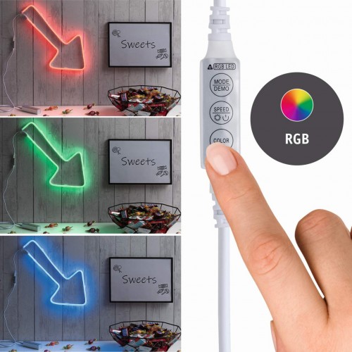 Неонова світлодіодна стрічка Colorflex USB 1 м 5 Вт RGB фото 5