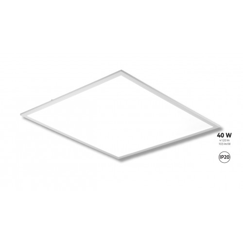 Світлодіодна панель OfficeLight 40W 4000K 4120lm IP44 595x595 DALI PZH СЕРТИФІКАТ 230V / біла / алюмінієва / пластик фото 1
