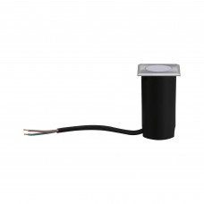 Світильник HOUSE LED 2W 60lm 3000K IP67 квадратний, для підлоги, 230V, матове залізо / нержавіюча сталь