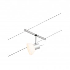 Система точкового кабелю Sheela max1x10W GU5.3 Матовий хром/Хром 12V DC 60VA пластик/метал