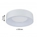Стельовий світильник CASCA LED 16W 1400lm круглий 300mm 2700/4000/6500K IP44 230V білий / пластик