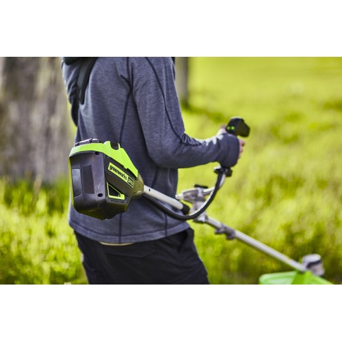 Кущоріз/знімач кущів 60 В з велосипедною ручкою Greenworks GD60BCB фото 3