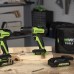 Дриль-шуруповерт 24V GD24DD60K2 Greenworks набір, зарядний пристрій + акумулятор 2Ah + кейс