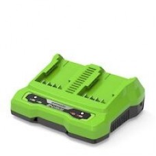 Зарядний пристрій Greenworks G24X2UC2 з двома слотами 24 В 2 А