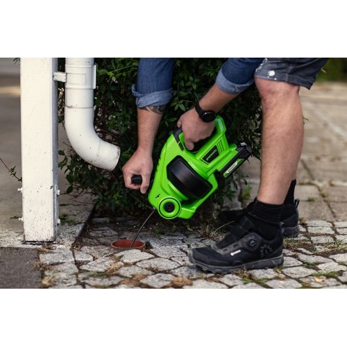 24V Greenworks G24DA очищувач каналізації фото 2