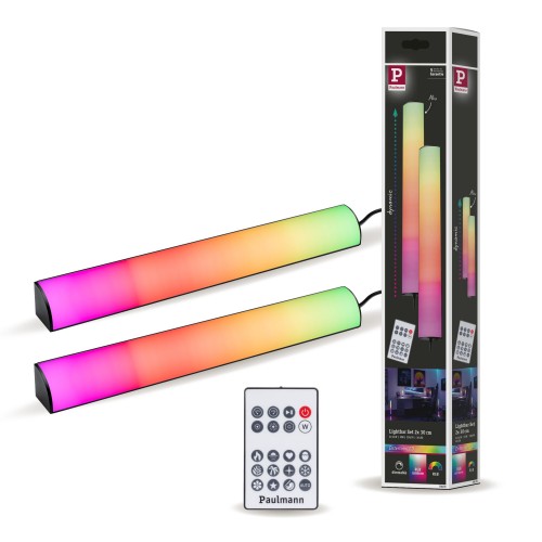 Комплект світлодіодних стрічок 2x30 см LIGHTBAR DYNAMIC RGB з пультом дистанційного керування 2x0.6 Вт 230 Вт / 5 В постійного струму - фото 11