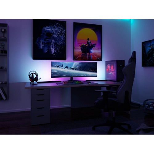 Комплект світлодіодних стрічок 2x60 см LIGHTBAR DYNAMIC RGB з пультом дистанційного керування 2x1 Вт 230 / 5 В постійного струму - фото 3