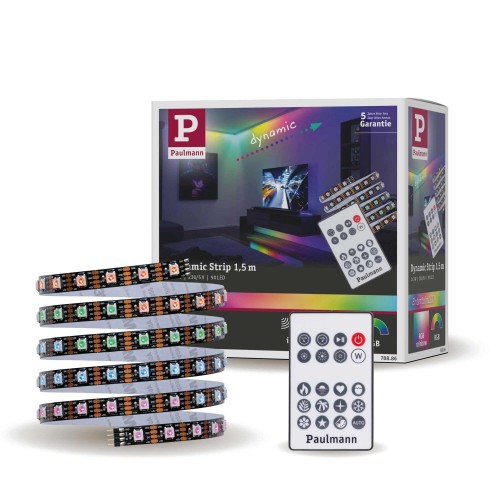 Комплект DYNAMIC LED RGB+ стрічки 3W 1.5M IP20 60LED/м 5VA 230V/12V DC біла/пластик фото 8