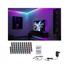 Комплект DYNAMIC LED RGB+ стрічки 5W 3M IP20 60LED/м 10VA 230V/12V DC біла/пластикова