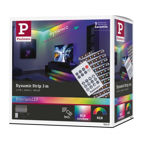 Комплект DYNAMIC LED RGB+ стрічки 5W 3M IP20 60LED/м 10VA 230V/12V DC біла/пластикова фото 8
