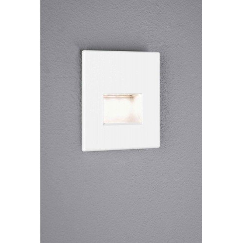 Світильник для сходів EDGE LED квадратний 1x1.2W 50lm 2700K 230V матовий білий / пластик фото 6