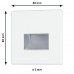 Світильник для сходів EDGE LED квадратний 1x1.2W 50lm 2700K 230V матовий білий / пластик