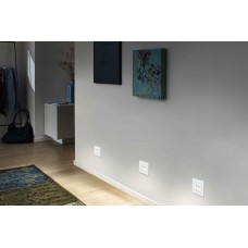Світильник для сходів EDGE LED квадратний 1x1.2W 50lm 2700K 230V матовий білий / пластик