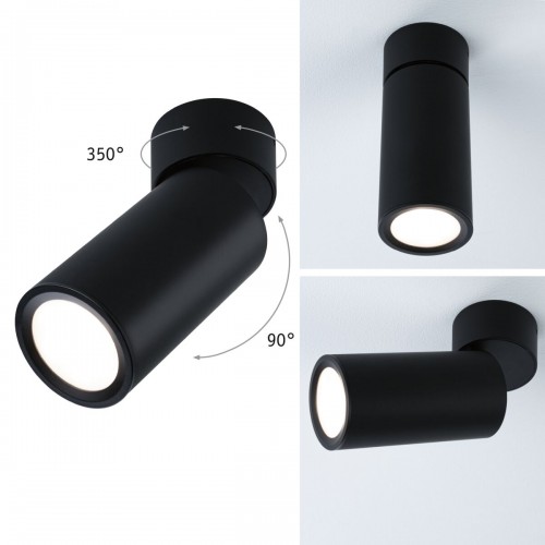 Стельовий світильник TURNAL COIN LED 3-STEP DIM 6W 470lm 2700K 230V матовий чорний - фото 4
