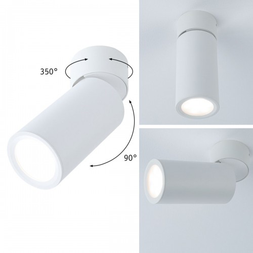 Стельовий світильник TURNAL COIN LED 3-STEP DIM 6W 470lm 2700K 230V білий матовий - фото 4
