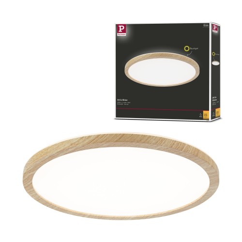 Стельовий світильник ATRIA Wood Backlight 16 Вт 293 мм 1600 лм 3000K IP44 230 В, імітація дерева / пластик - фото 6