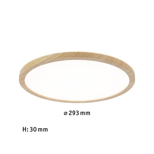 Стельовий світильник ATRIA Wood Backlight 16 Вт 293 мм 1600 лм 3000K IP44 230 В, імітація дерева / пластик - фото 5